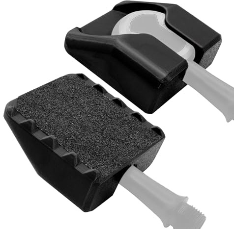 for WAHOO Speedplay clipless pedal to flat pedal converter, compatible with SPD clipless pedals, dual anti-slip design, essential for cycling commuting (Black)