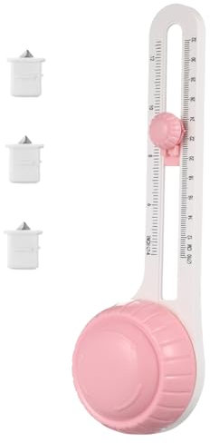 NUOBESTY Kreisschneidewerkzeug Rotationspapierschneider Papierkreisschneider Für Bastelarbeiten Verstellbarer Kreisschneider Mit Ersatzteilen Runder Papierschneider Für Schwere Aufgaben