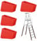 4 Pcs Ladder Feet, Ladder Rubber Feet, Ladder Feet Replacement, Step Ladder Feet, Step Ladders, Ladder Stabilizers, Anti-Slip Replacement Foot Covers for Home and Industrial Ladders