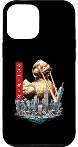 Funny Rubber Duck Ducky Kaiju Monster Japanese Case for iPhone 12 Pro Max