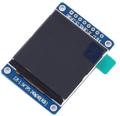 LCD TFT Display Module, 1,54 Zoll SPI RGB TFT-LCD Displaymodul mit ST7789-Treiber, 240 x 240 Pixel, 3,3 V, IPS-LCD