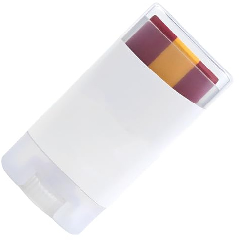ZOMKIFA Lápiz Maquillaje Bandera, Pintura Facial para Mundial Euro Fútbol Aficionados, Para Hombres Mujeres Niños, Suave para la Piel Fácil de Lavar(España Rojo, Amarillo y Rojo)