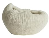 Light & Living Vase Denisa - Creme - 34x28x21cm | Oval - Modern - Kunststoff - Blumenvase - Vase für Trockenblumen - Vasen decko
