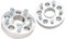 Rough Country 5,1 cm große Spurverbreiterungen | (passend) 2018–2020 Jeep Wrangler JL | Gladiator JT | Aluminium | 5 x 5 | Paar | 10085, Silber