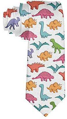 Modische Herren-Krawatte mit niedlichen Dinosauriern, Einheitsgröße