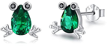 Frosch Schmuck Frosch Ring für Damen,925 Sterling Silber Frosch Kette Süßer Frosch Tier Schmuck Hypoallergene Weihnachts Geschenk für Frauen Herren Mädchen (C-Ring)
