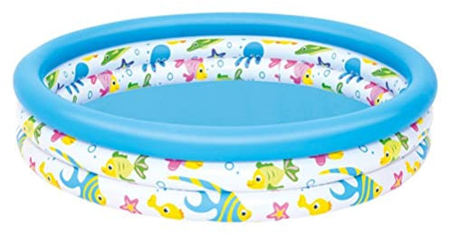 Planschbecken Kinder Aufstellpool Aufblasbares Baby Schwimmbecken tragbar rund Kinderplanschbecken kleines Pumpenbecken Indoor Outdoor Wasserspiel Spielzentrum
