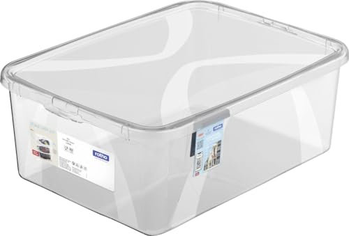 Rotho Aufbewahrungsbox Lona inkl. Deckel 10 L transparent Aufbewahrungsbox