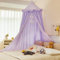 Dix-Rainbow Large Children Bed Canopy pale purple Round Dome Girls Mosquito Net Kids Princess Play Tents Nursery Room Decoration for Baby
