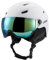 Lixada Skihelm mit Visier I Atmungsaktiver Skihelm Herren & Damen mit Lüftungsöffnungen I Unisex Skihelm I Größenverstellbar I Kopfumfang 55-61 cm