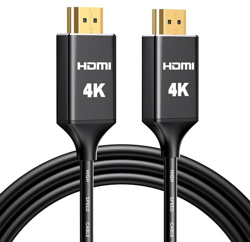Highwings 4K HDMI Kabel 10Meter, Wand CL3-Bewertet 18Gbps HDMI 2.0 Kabel, High Speed HD Shielded Cord Professional Industrial-Grade HDMI Cable Kompatibel für Laptop, PC, HDTV, Projektor
