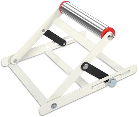TXPZOH Adjustable Cutting Machine Support Frame Table Saw Stand with Roller Height Adjustable 55-135mm Metal Cutting Machine Work Support Stand Foldable Metal Cutting Machine Attachment
