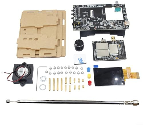 HEBEOT Full Band Radio Receiver DIY Kit V5A FM AM for MW SW Full Band Radio Scanner With Antenna 11.5 * 11.5 * 3.5cm