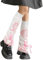 XEPST White Leg Warmers Kawaii Flared Leg Warmers for Girls Harajuku Japanese Boot Socks Women's Knee High Socks Cosplay Accessories