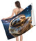 Mikrofaser Strandtuch Faultiere Groß 100x200 cm, 3D Universum Badetuch für Erwachsene Weiches Leicht Handtuch Schnelltrocknend Sandfreies Strandhandtuch