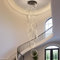 HYQJUNE Modern LED Hängelampe Dimmbar Ringe Pendelleuchte Wohnzimmerlamp Aluminium Treppe Hängeleuchte Xuanguan Schlafzimmer Esszimmer Mit Fernbedienung Küchenlampe Höhenverstellbar Lampen(18-Ring)