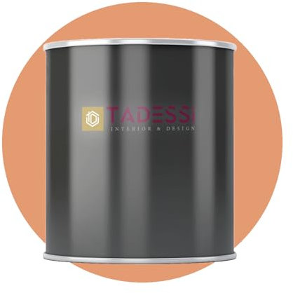 Tadessi Pintura interior naranja – ocre – pintura de pared lavable mate – pintura de emulsión – poco olor y sin disolventes – envase de 1 litro