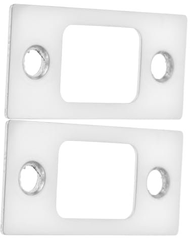 CANIGHT 2pcs Door Reinforcement Kit Deadbolt Strike Plate Stainless Steel Plate Door Hole Cover for Locks