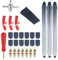 GIVIHGETI 28 Stück Reifenmontierhebel Set 30 cm mit 3 Felgenschutz, Reifenventil Kit Reifenmontage Werkzeug Lever Iron Reifenwechselset für Motorrad, Fahrrad, Auto
