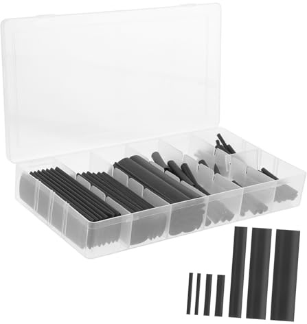 Angoily 127 pièces Kit de Gaines Thermorétractables Isolantes Tubes de Câbles Électriques Colorés Résistants Chaleur Manchons pour Fils et Câbles Gaine Rétractable Étanche pour Usage