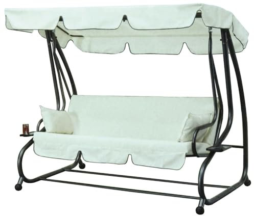 Swings Hollywoodschaukel 3 Sitzer Suite in Stahl cm.L230 x P118 x H170 Art. 531269