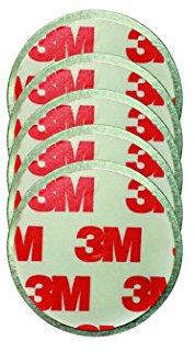 Jeising Mini 5er Magnetpad Set zur Befestigung von Mini Rauchmeldern 3M Premium selbstklebend