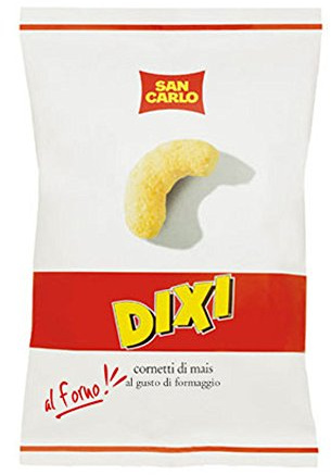 San Carlo Patatine Dixi cornetti di Mais al Formaggio Confezione 15 pacchi da 50 gr ciascuno (1000060863)