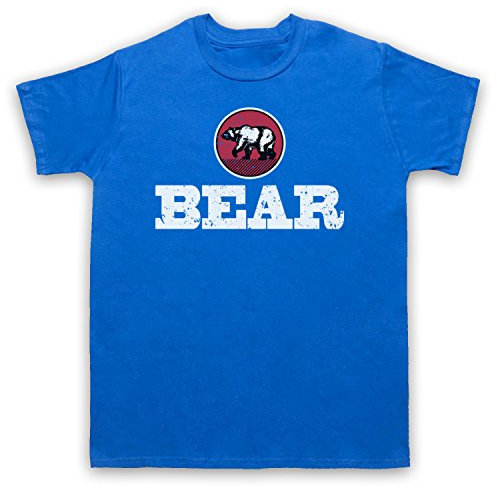 My Icon Art & Clothing Bear Gay Humour Herren T-Shirt, Blau, 5XL