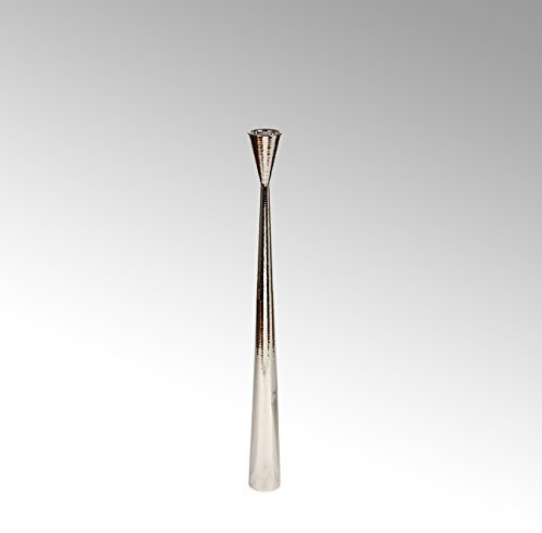 Lambert Taza Standleuchter gehämmert mittel Vern H125 Metallaccesoires, Silber, One Size