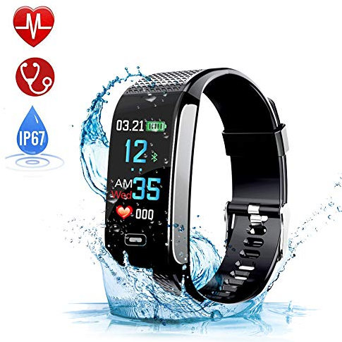 WONSUN - Smartwatch sportivo, contapassi, con GPS, impermeabile IP67, monitoraggio della tensione sanguigna e cardiofrequenzimetro, orologio connesso per donne, uomini e bambini