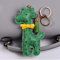 MMD Pendentif Dessin animé Porte-clé Girafe créative chaîne Mignonne (Couleur : Green)