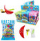 Clown Pfeife Lollipop Party Favor Pack - 24 Stück, Apfel, Erdbeere, Heidelbeere Geschmacksrichtungen - Spaß Clown Party Pfeife Lollipop Bundle