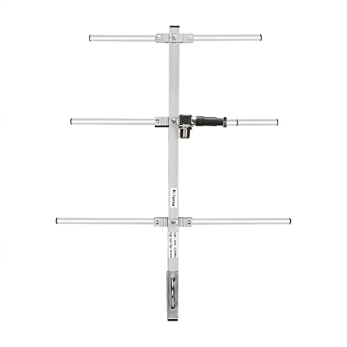 Ailunce AY02 Yagi Antenne Pliable Directionnelle UHF Femelle 7 dBi Gain Élevé Puissance Maximale 100W Compatible avec Ailunce HD1 Compatible avec RT3S RT29 RT87 TYT MD-380 UV-5R (1Pack)