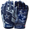 Wilson AD NFL Stretch FIT Gloves, Bleu/Blanc