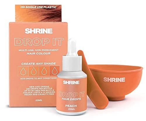 SHRINE Drop It Semipermanente Haarfärbemittel-Tropfen, Pfirsich, 20 ml
