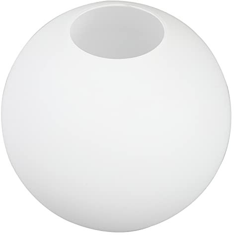 Beaupretty Blase Kronleuchter Runder Glas Lampenschirm Weiß Matte Glaskugel Licht Cover Kronleuchter Protector Beleuchtung Leuchte Ersatz für Home Hotel 15Cm Hängender -