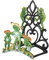 Sungmor Garden Hose Holder Wall Mounted, Large Capacity & Heavy Duty Cast Iron Water Hose Holder for Outside, Pretty & Lovely Hard-working Frogs Hose Reel, Watering Hose Metal Stand Sturdy Pipe Hanger