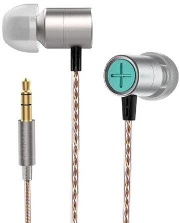 Keephifi Astrotec Vesna EVO Kopfhörer, LCP-Membran in Ear Monitor für klaren Sound, mit 2-poligem abnehmbarem Kabel, HiFi-Bass, Spiel, Sport (Vesna kein Mikrofon)