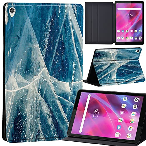 Printed Leather slim lightweight Stand Cover Case for Lenovo Tab M8 HD TB-8505F TB-8505X / FHD TB-8705F / Smart Tab M8 TB-8505FS 8 Tablet with Auto Wake/Sleep (marble019)