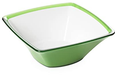 omada Design Insalatiera da 2,3 L, Ciotola Cucina in Acrilico Infrangibile, Lavabile in Lavastoviglie, Made in Italy, Linea Square, Verde