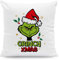 GRAVURZEILE Kissen mit Weihnachtsmotiv - Grinch Xmas - Weihnachtsdeko - Geschenke für Sie & Ihn - Zur Weihnachtszeit zum Wichteln und als Geschenk für Frauen & Männer - Mit Füllung