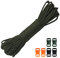 30M 550lb Paracord Rope 4mm Heavy Duty 7 Strand Nylon Cord Tent Rope Cord with 6 Plastic Buckles for Camping Hand Crafting (Army Green, 4mm * 30M)