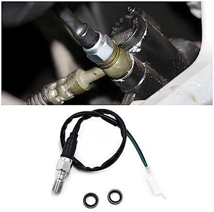 CGEAMDY Interruttore Del Freno Idraulico, Interruttore Freno Moto, Interruttore Luce Posteriore, Luce Della Pressione Dell'interruttore Del Freno Del Motociclo, Posteriore Dirt Bike(Dritto1.25)