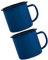 RORPOIR 2Pcs Practical Retro Enamel Mug Vintage Style Drinking Cups for Coffee Tea Milk Water for Home Office Travel and Stylish Design
