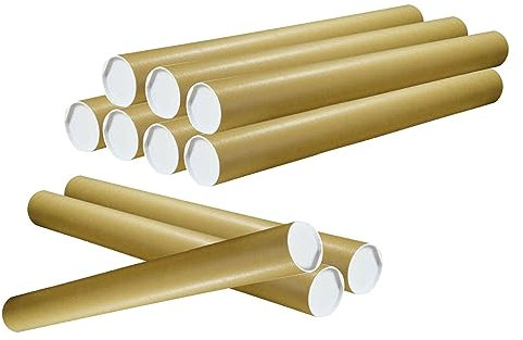 Versandrohre (H x Ø) 1000 x 100 mm, braun, 1 Karton, 10 Stück