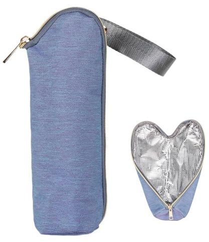 Isoliertasche Babyflasche Isoliertasche Flasche Thermotasche Babyflasche Baby Bottle Thermal Bag Mit Isolierschicht Baby Isolierbeutel Flaschentasche Kühltasche Isoliertasche für Milchflasche 25 x 7cm