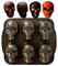 Halloween Totenkopf Backform Geisterschädel Muffinform, 3D Skelett Kuchenform Aus Aluminium, Totenkopf Eiswürfelformen Brotbackform Für Muffins, Cupcakes, Kuchen, Pudding, Eiswürfel Und Gelee
