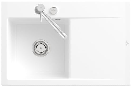 Villeroy & Boch Subway Style 45 Weiß (alpin) - 3348 02 R1 Keramikspüle Excenterbetätigung