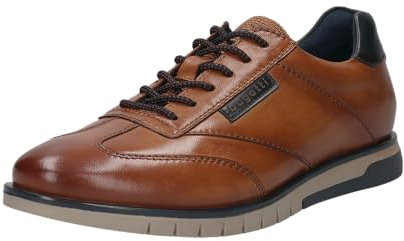 bugatti Herren-323-ALJ01-Sneaker,Cognac,43
