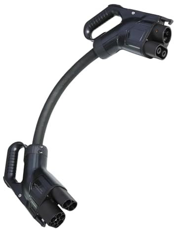 LEAHY EV charger cable CCS Combo 2 to CCS Combo 1 DC EV Adaptor with 0.35M Cable 150A 1000V DC Fast Charging CCS2 to CCS1 Connector for J1772 Cars